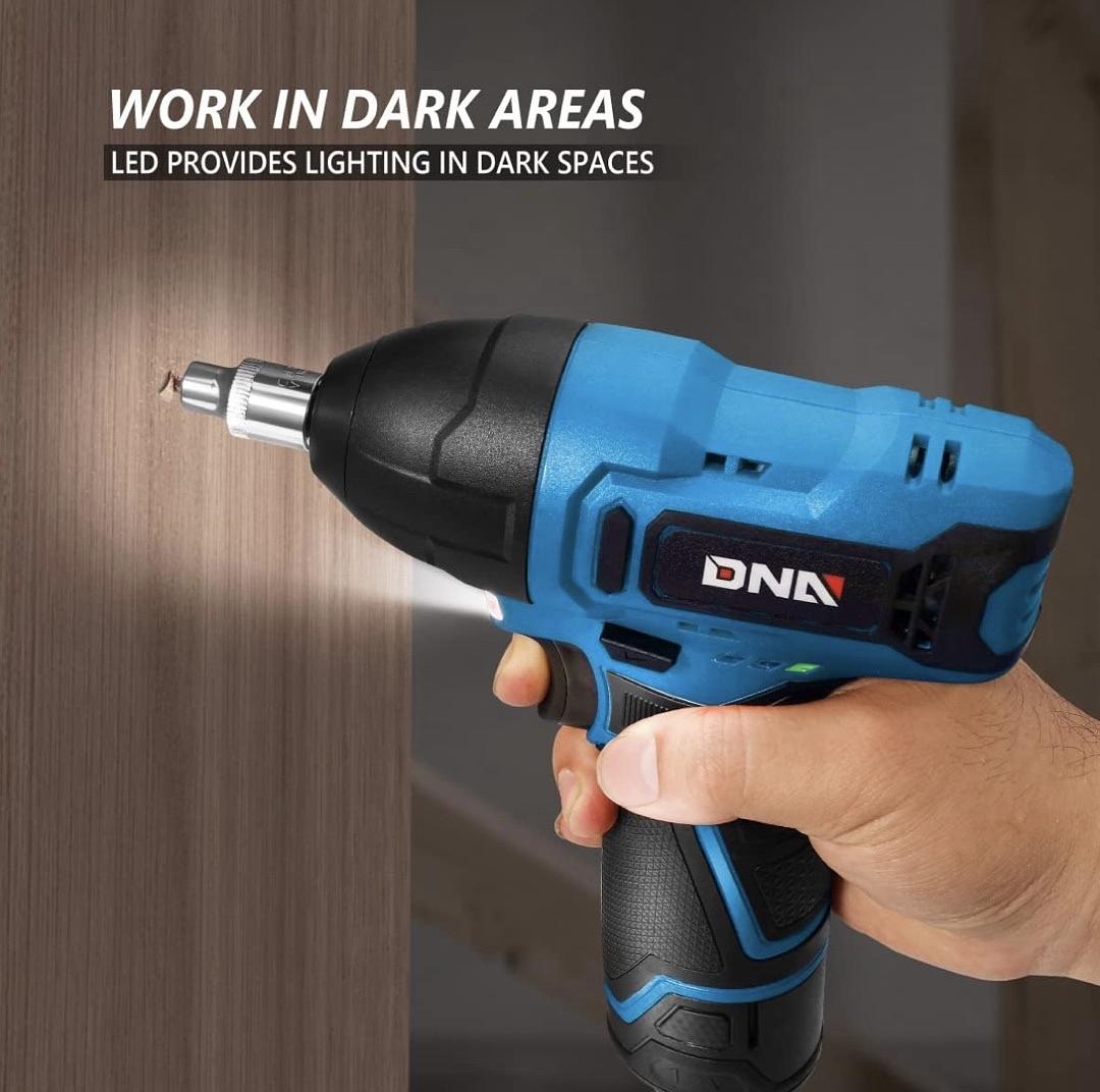 Cordless Impact Wrench, 3/8‚Äù Chuck Max Torque 120Nm 12V Electric Power Impact Wrench with LED Work Light,Blue (Tool Only)
