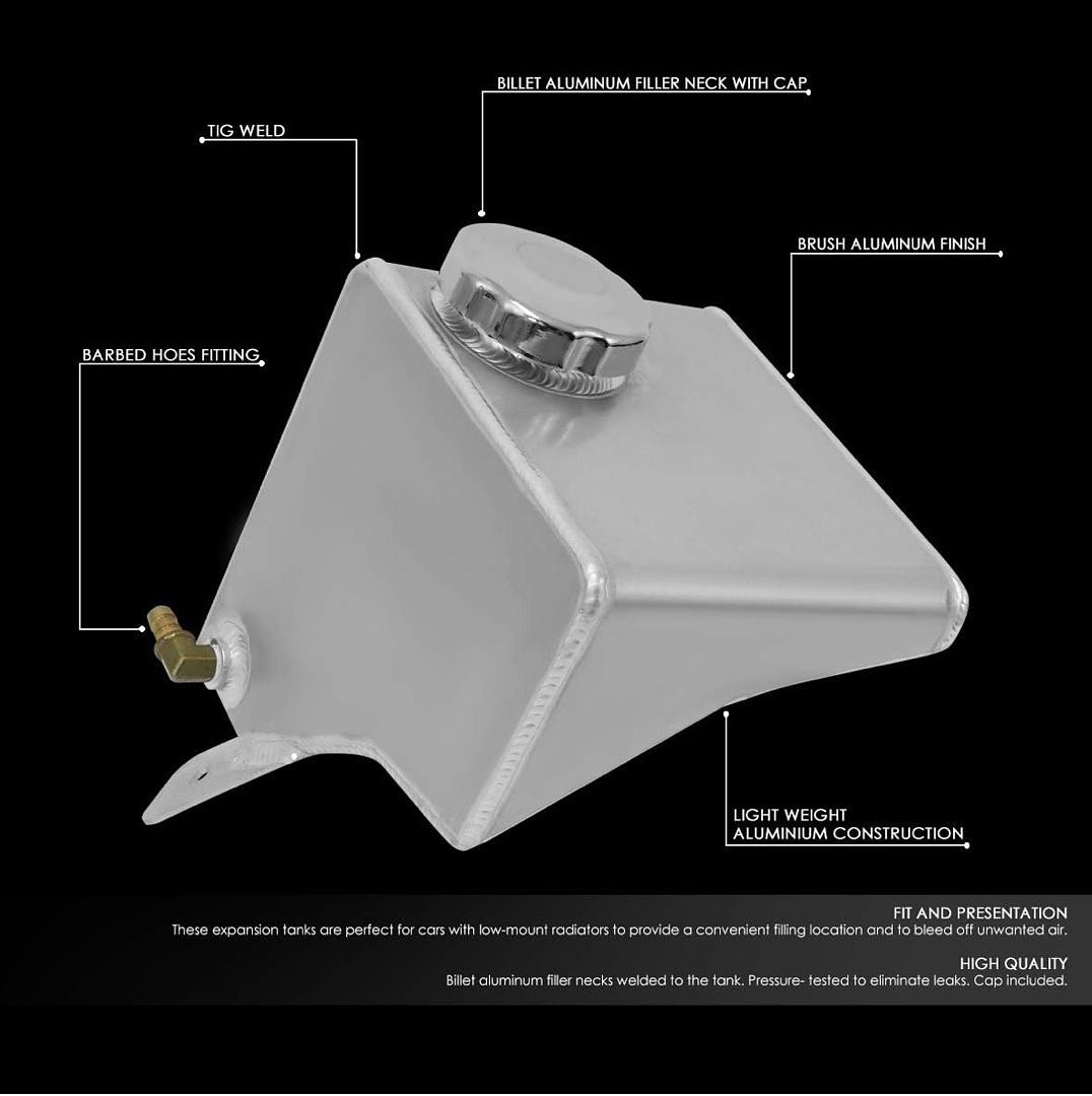 Aluminum Coolant Expansion Overflow Tank [Compatible with 82-92 CAMARO/FIREBIRD]