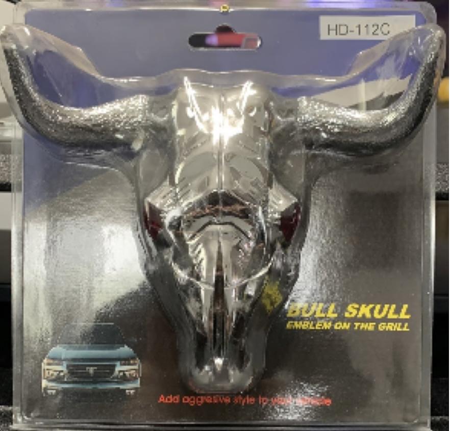 Bull Skull Emblem on grill