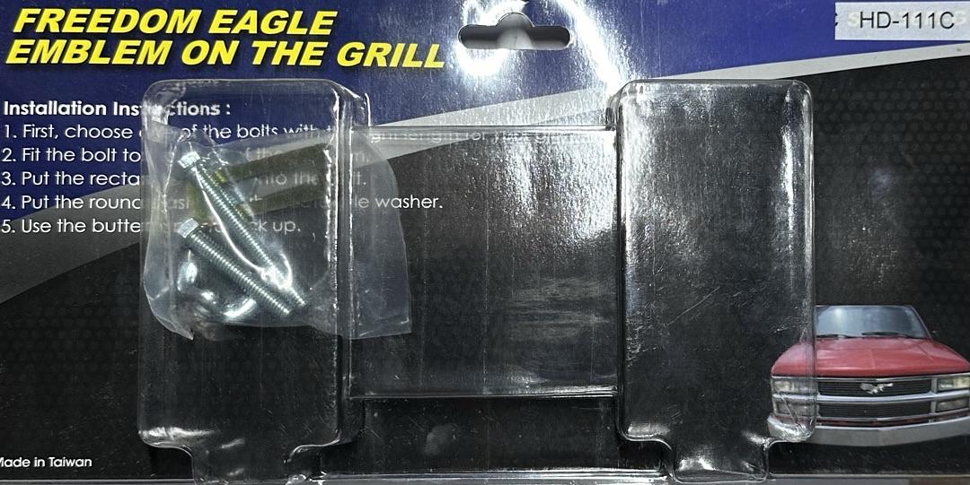 Freedom Eagle Emblem on the grill