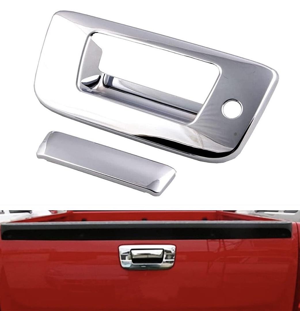 2007-2013 Chevrolet Chevy Silverado/GMC Sierra Chrome Tailgate Handle Cover with Keyhole