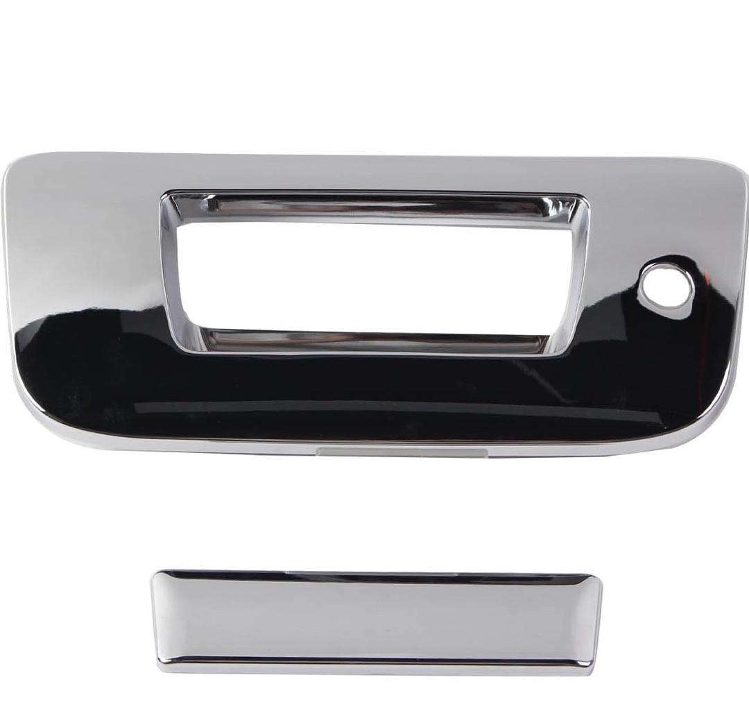 2007-2013 Chevrolet Chevy Silverado/GMC Sierra Chrome Tailgate Handle Cover with Keyhole