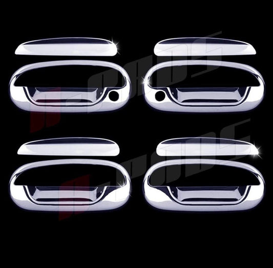 47-108-4 1997-2002/F150 97-98 99 2000 01 02 03/Lincoln Navigator 1998-02 -W/P Key/W/O Keypad 4 Chrome Door Handle Cover