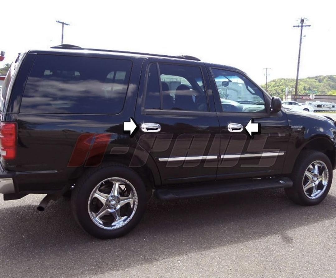 47-108-4 1997-2002/F150 97-98 99 2000 01 02 03/Lincoln Navigator 1998-02 -W/P Key/W/O Keypad 4 Chrome Door Handle Cover