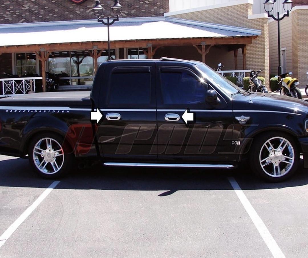 47-108-4 1997-2002/F150 97-98 99 2000 01 02 03/Lincoln Navigator 1998-02 -W/P Key/W/O Keypad 4 Chrome Door Handle Cover