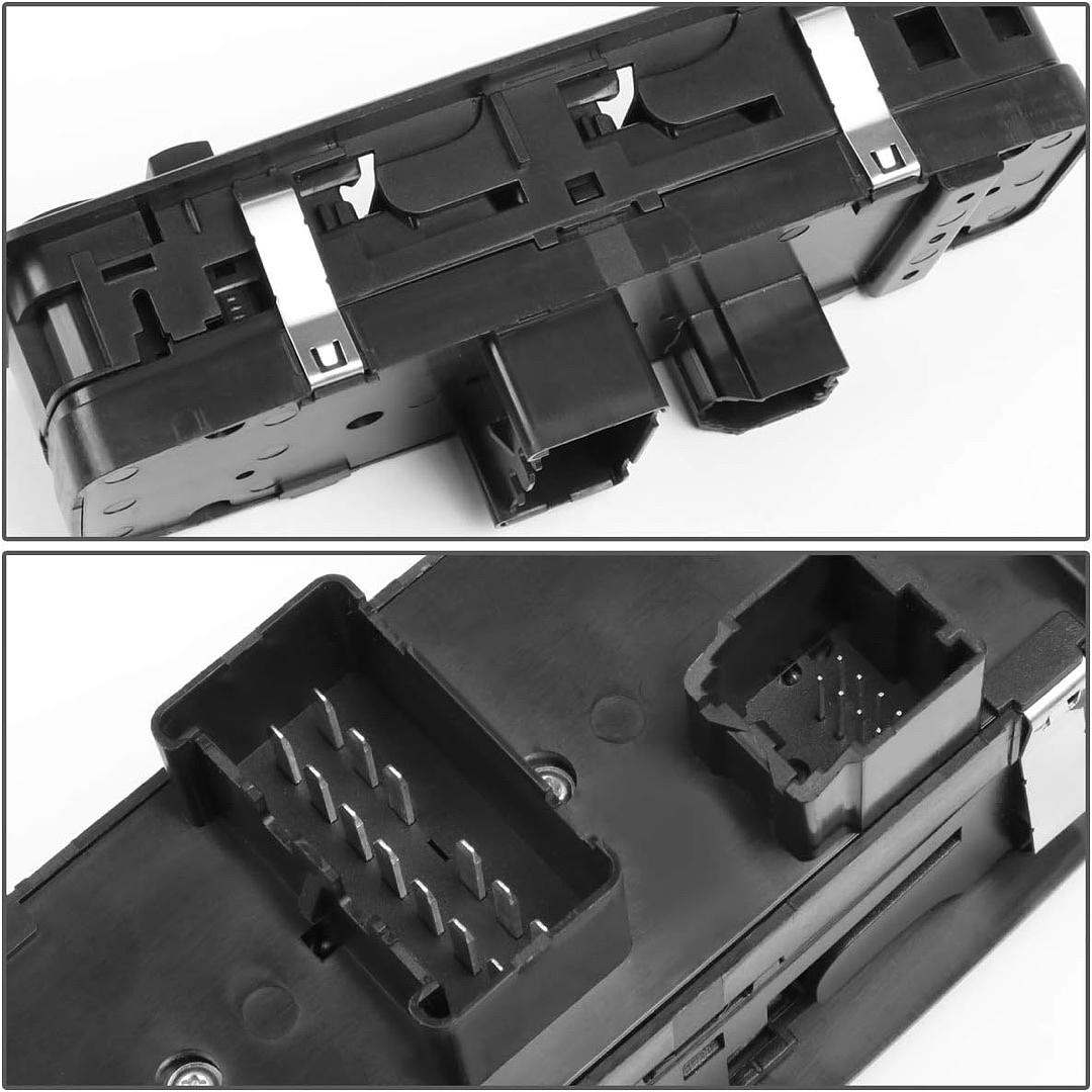 DODGE JOURNEY 2009-2010 DODGE NITRO 2007-2011 JEEP LIBERTY 2008-2012 Factory Style Driver Side Master Power Window Lifter Switch, Black