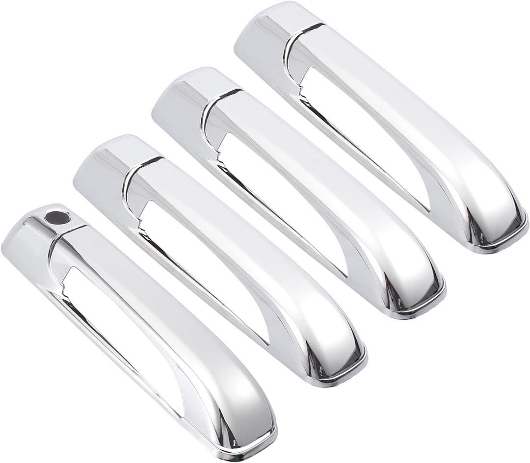 47-126-4 10-18 Dodge for Ram 1500 2500 3500 06-18 Jeep Grand Cherokee 4pcs Chrome Plated ABS Exterior Side Door Handle Covers
