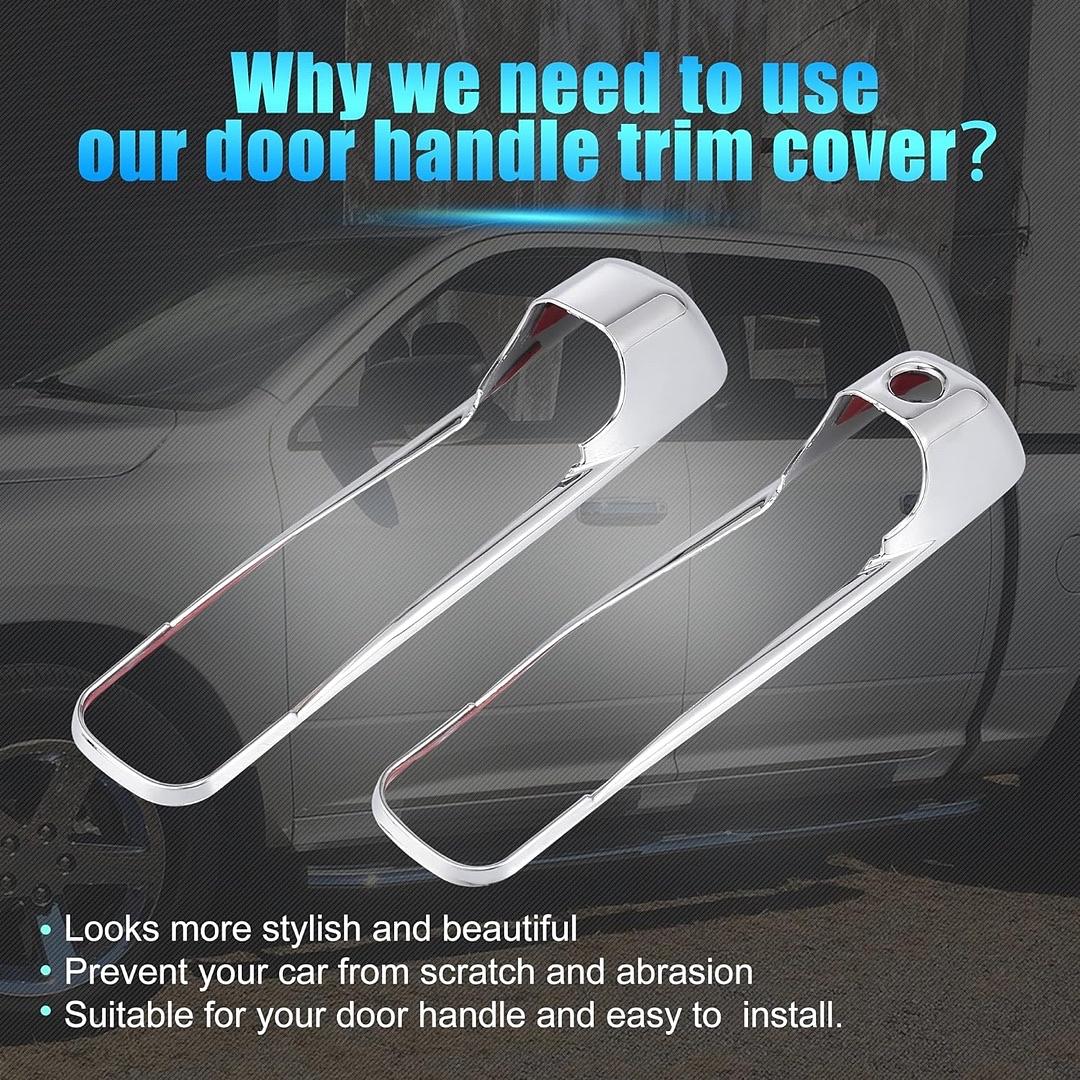 47-126-4 10-18 Dodge for Ram 1500 2500 3500 06-18 Jeep Grand Cherokee 4pcs Chrome Plated ABS Exterior Side Door Handle Covers