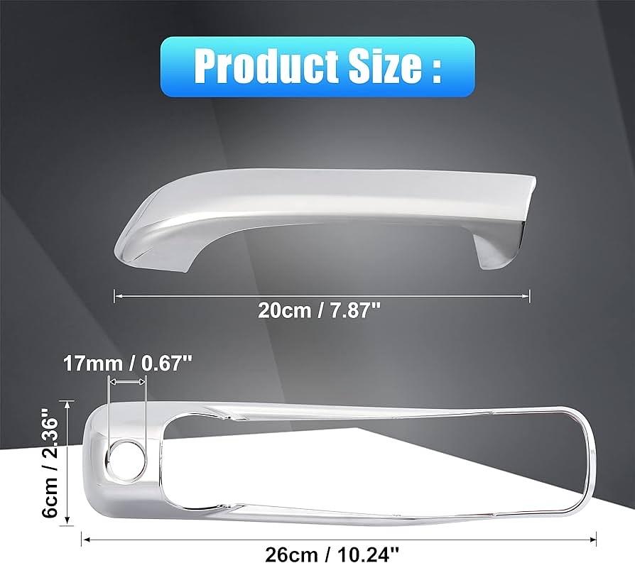 2010-2018 Dodge for Ram 1500 2500 3500 2006-2018 Jeep Grand cherokee 4pcs Chrome Plated ABS Exterior Side Door Handle Covers
