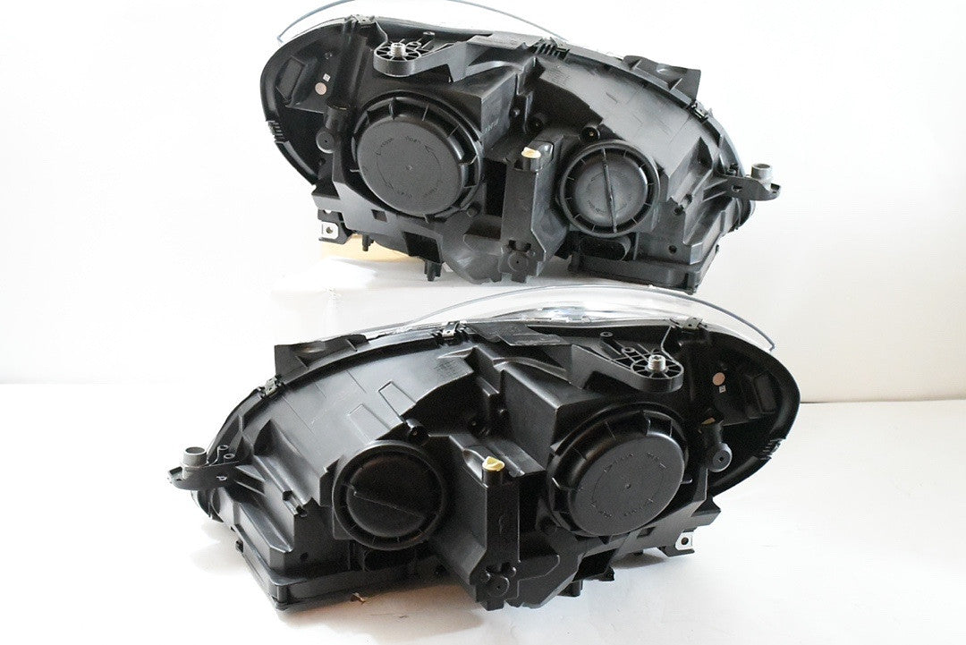 12-15 MERCEDES C180 C250 C300 C350 C63 Black HOUSING AND CLEAR DRL LED PROJECTER HEADLIGHTS