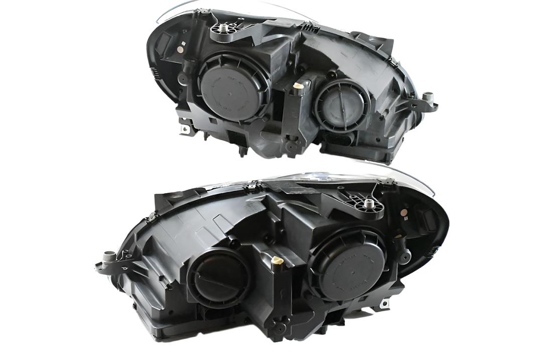 12-15 MERCEDES C180 C250 C300 C350 C63 Black HOUSING AND CLEAR DRL LED PROJECTER HEADLIGHTS