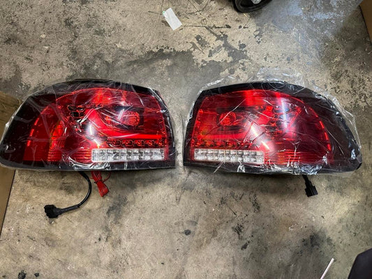LED 3D Tail Light Assembly Driver & Passenger Side [Compatible with 10-14 VW Golf Hatchback]