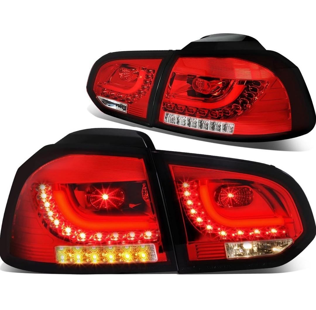 LED 3D Tail Light Assembly Driver & Passenger Side [Compatible with 10-14 VW Golf Hatchback]