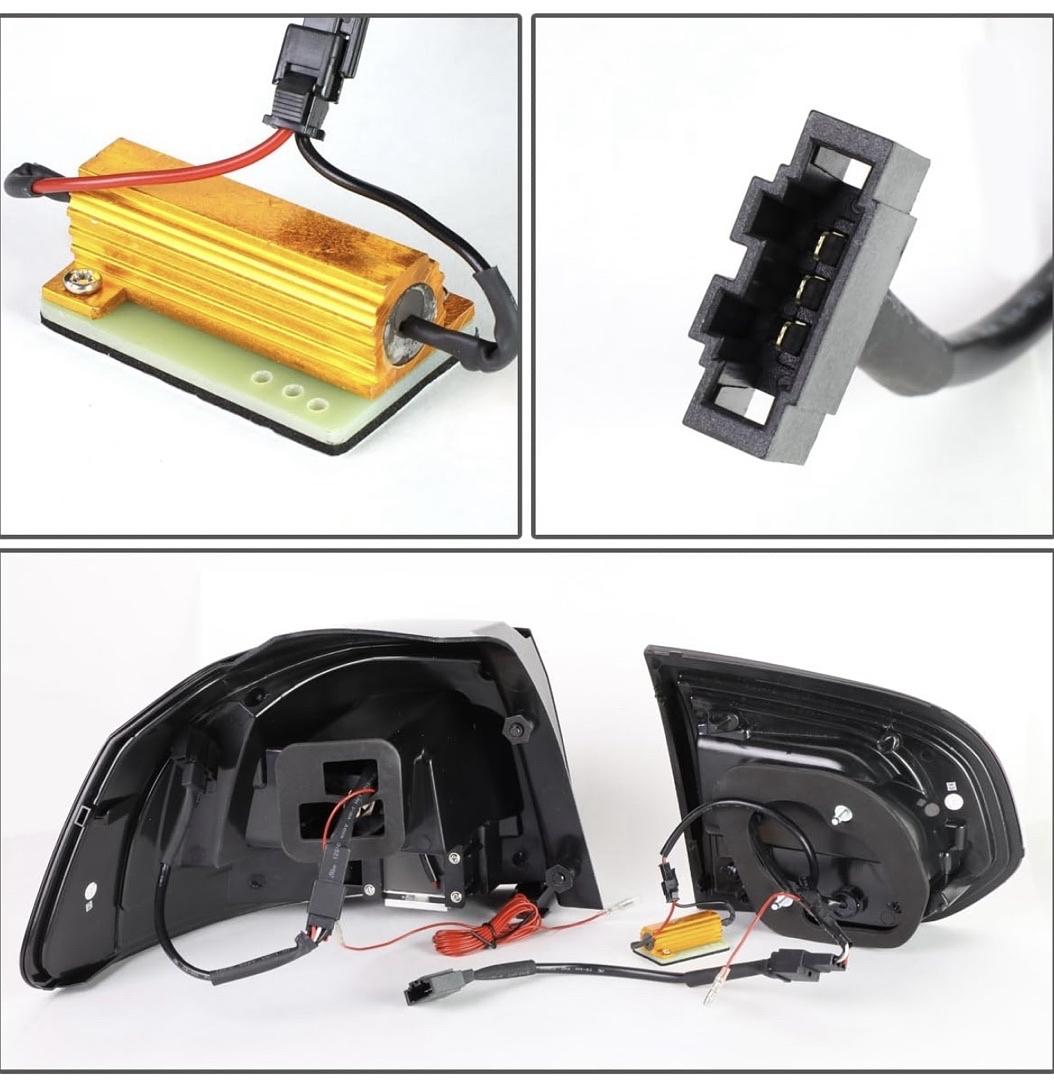 LED 3D Tail Light Assembly Driver & Passenger Side [Compatible with 10-14 VW Golf Hatchback]