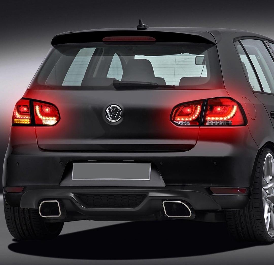 LED 3D Tail Light Assembly Driver & Passenger Side [Compatible with 10-14 VW Golf Hatchback]