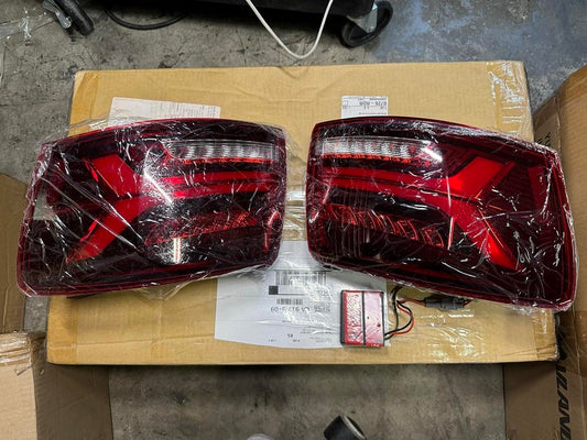 11-14 VW Jetta MK6 3D LED Tube [Sequential Signal] Tail Lights - Red Clear