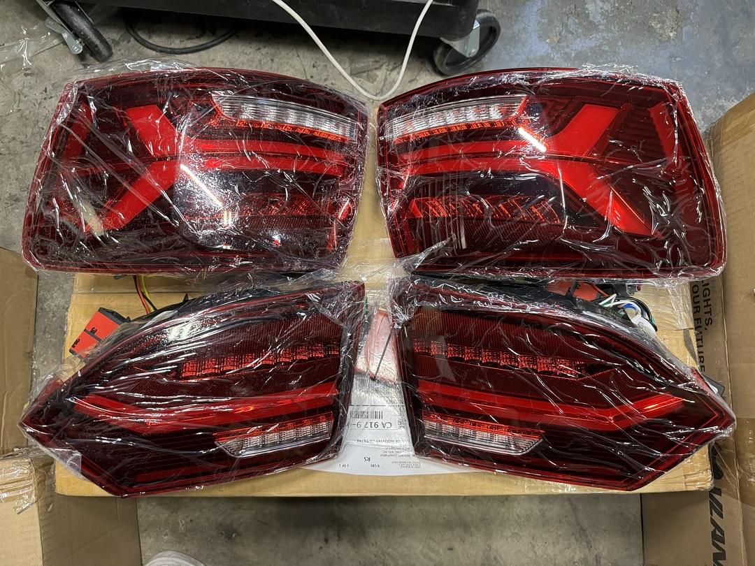 11-14 VW Jetta MK6 3D LED Tube [Sequential Signal] Tail Lights - Red Clear