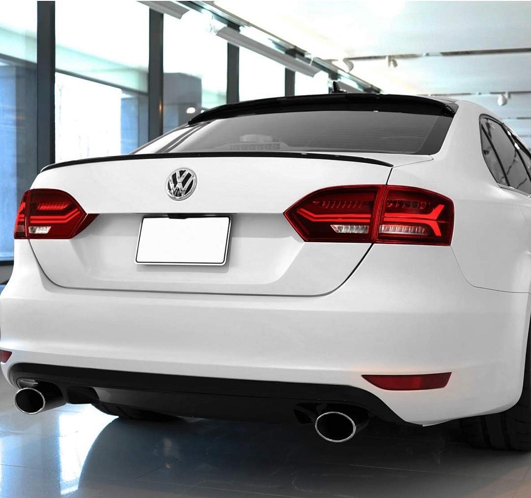 11-14 VW Jetta MK6 3D LED Tube [Sequential Signal] Tail Lights - Red Clear
