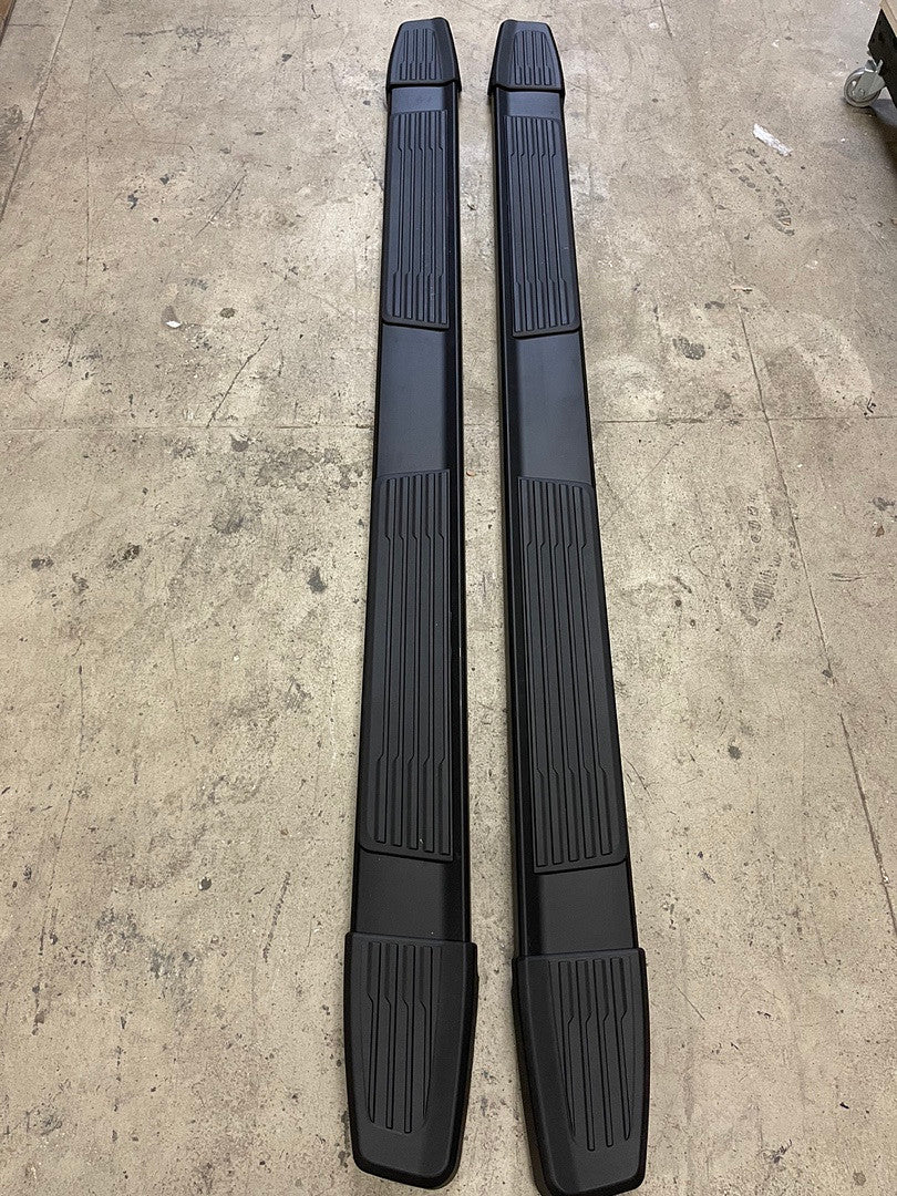 NEW 19-On CHEVY SILVERADO 1500 CREW CAB 6in BLACK Aluminum Running Boards UNIVERSAL