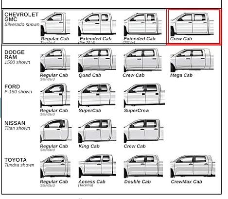 NEW 19-On CHEVY SILVERADO 1500 CREW CAB 6in BLACK Aluminum Running Boards UNIVERSAL