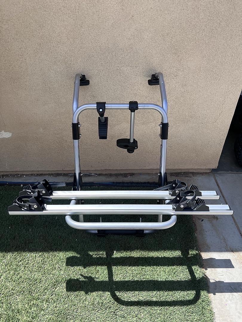 Rear Trunk Mount 2-Bike/Bicycle Rack Carrier, Powder Coated, Silver Universal