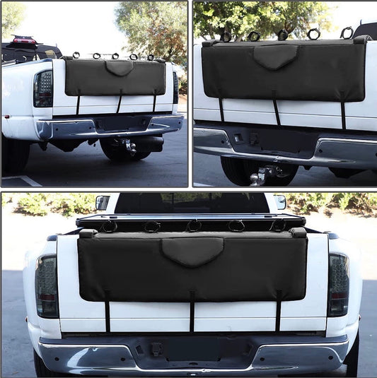 TGP-XL Bike cover Universal full size trucks 61" Waterproof Pickup Truck Bed Tailgate Ped with Bike Racks, Black