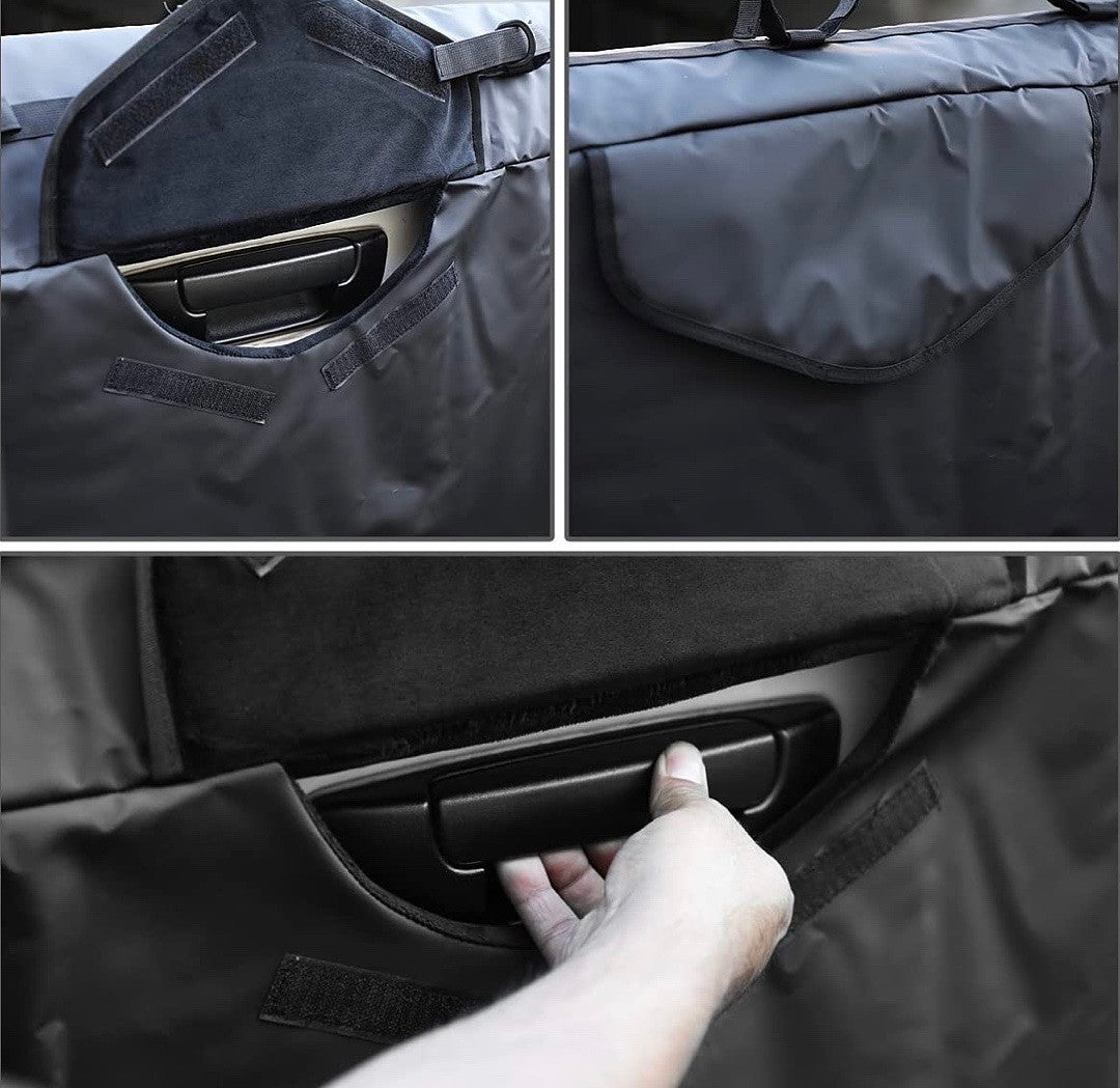 TGP-XL Bike cover Universal full size trucks 61" Waterproof Pickup Truck Bed Tailgate Ped with Bike Racks, Black