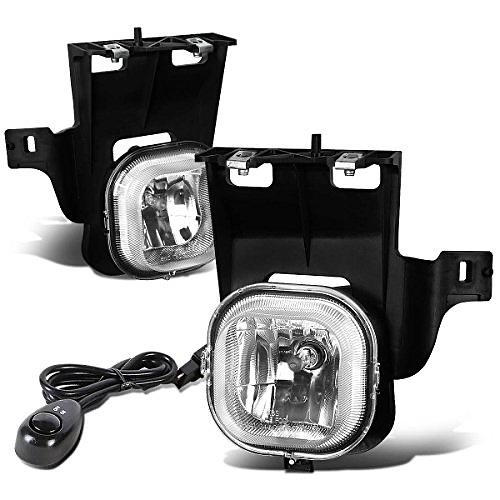 Ford Ranger (Non STX) Pair of Bumper Driving Fog Lights + Switch (Clear Lens)