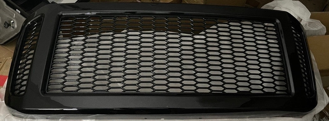 05-07 Ford F250 F350 F450 F550 Super Duty Front Grille - Badgeless Honeycomb Mesh - Black