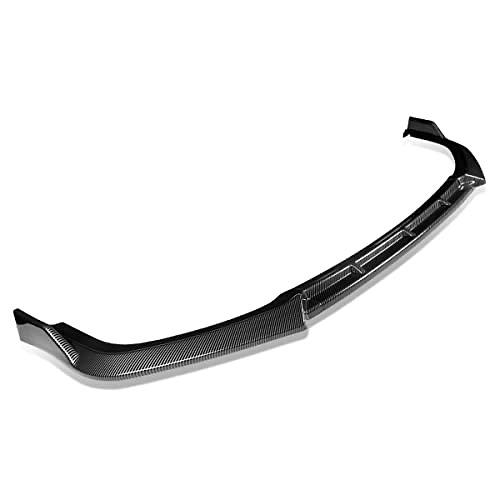 Front Bumper Lip TR-Style Compatible with 17-20 Honda Civic SI Coupe Sedan,Painted Simulated Carbon Fiber
