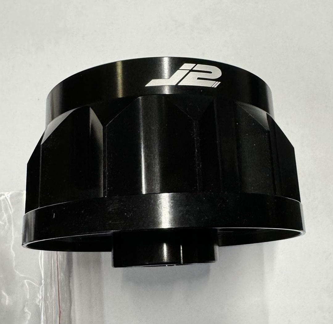 2" 6-Bolt Aluminum Steering Wheel Hub Adapter Black Compatible with 90-98 Talon / 90-03 Eclipse / 85-89 Galant Mighty Max