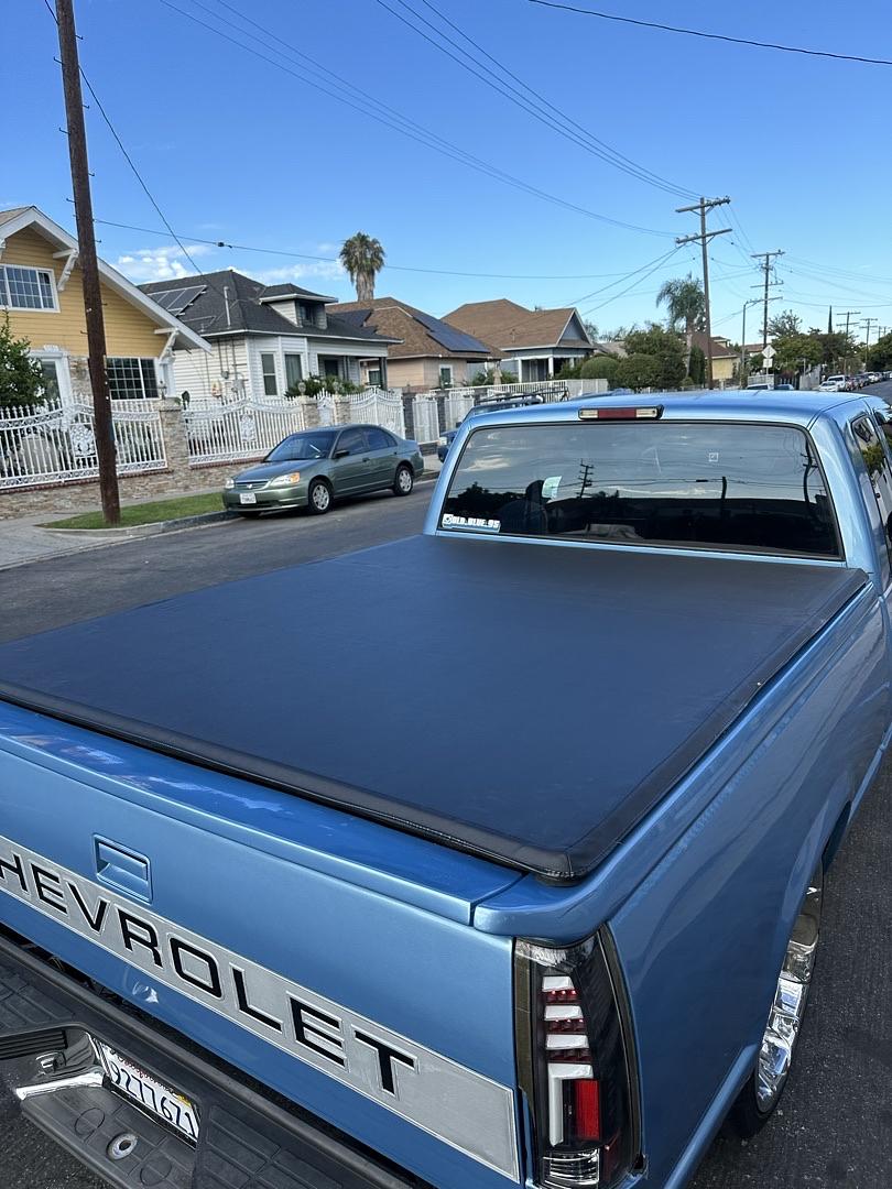 88-01 C/K 1500-3500 6.5Ft Fleetside Bed Pickup Truck Bed Top Roll-Up Vinyl Soft Tonneau Cover