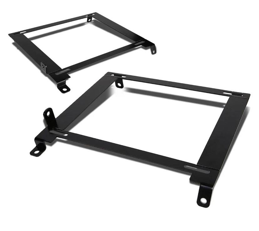 For 2001 to 2005 Honda Civic Em/es Pair Tensile Steel Low Mount Racing Seat Bracket