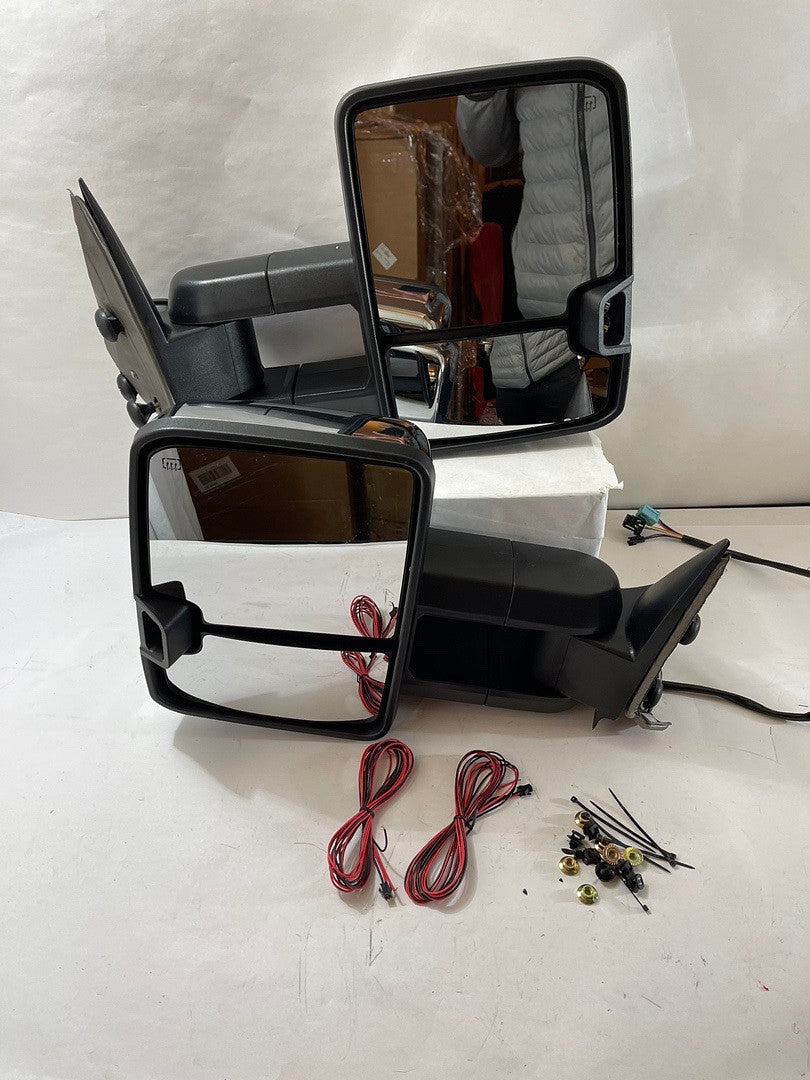 03-06 chevy silverado chrome / amber towing mirrors