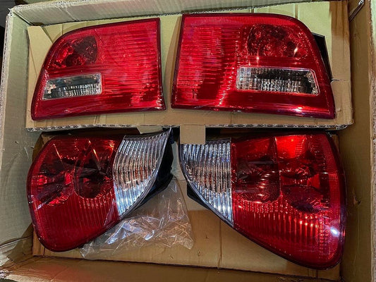 OB TL-E53X500-CL-RD 00-06 BMW X5 red clear pair of TailLights