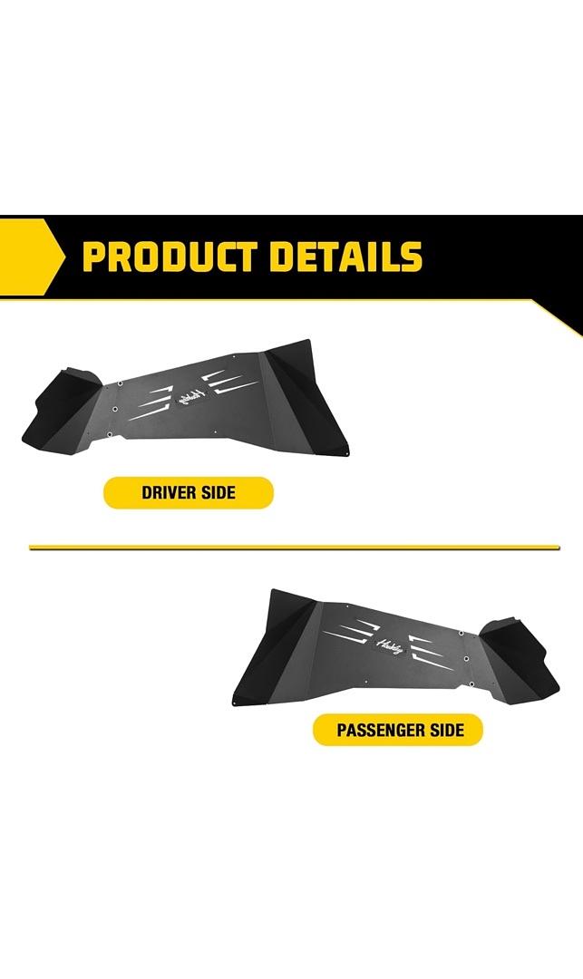 07-18 Jeep Wrangler JK/ JKU Unlimited 2WD & 4WD, Rear Inner Fender Liners Offroad Powder Coated Steel Splash Guards