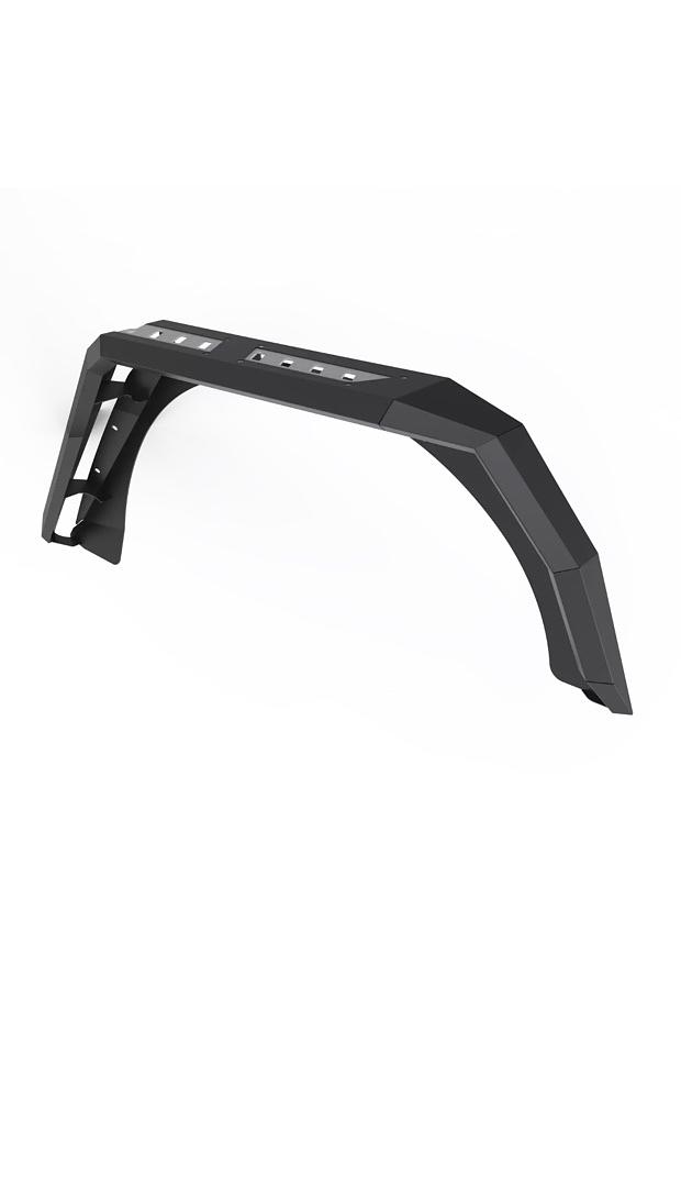 07-18 Jeep Wrangler JK Textured Rear Fender Flares Powder Coated Steel
