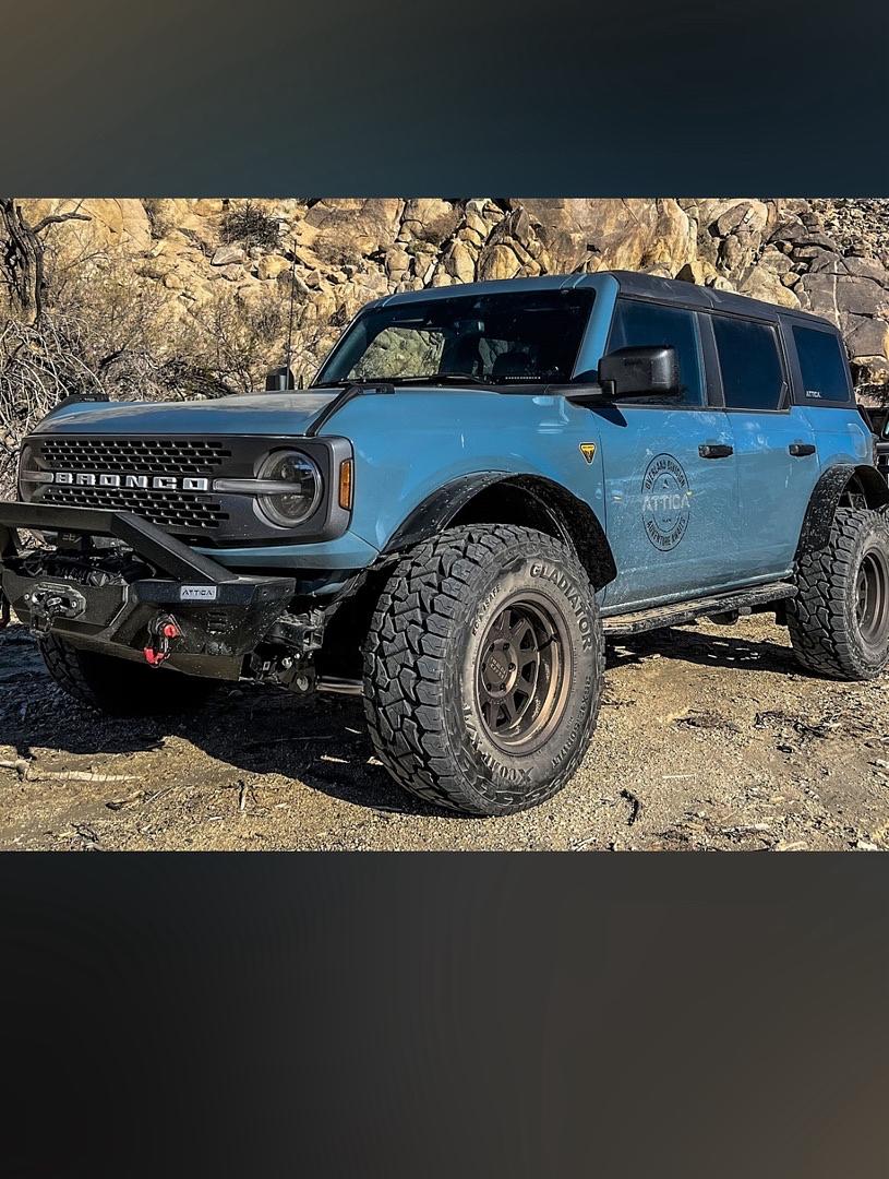 OB ATTFB01H101-BX-F 21-25 Bronco Front Fender Flares Attica 4x4 Terra Series Ford