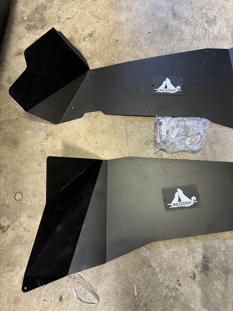 07-18 Jeep Wrangler JK 2/4 Door Rear Steel Inner Fenders Liners 2PC