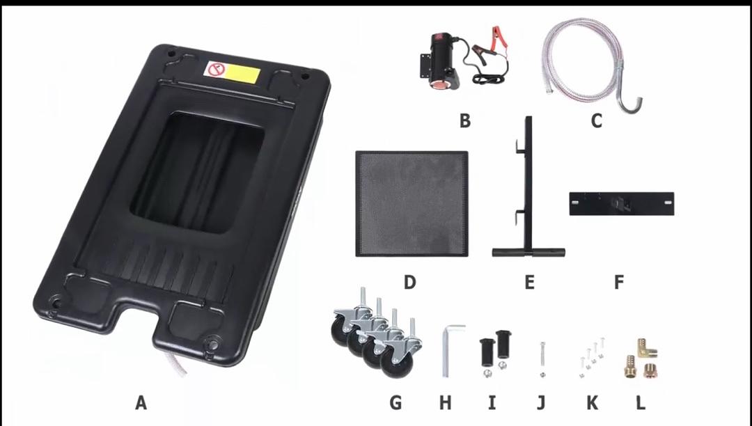 17 Gallon Electric Oil Drain Pan with Pump, Evacuation Hose, T-Handle, Low Profile for Trucks Buses RVs