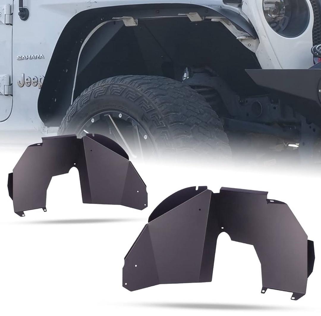 18-23 Jeep Wrangler Inner Fender Black Powered Coated Steel