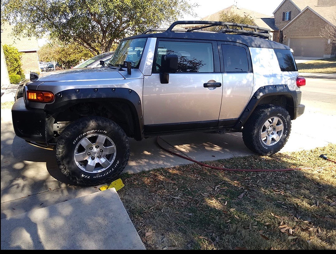 4pcs Pocket-Riveted Design Wheel Fender Flares 2007-2014 FJ Cruiser