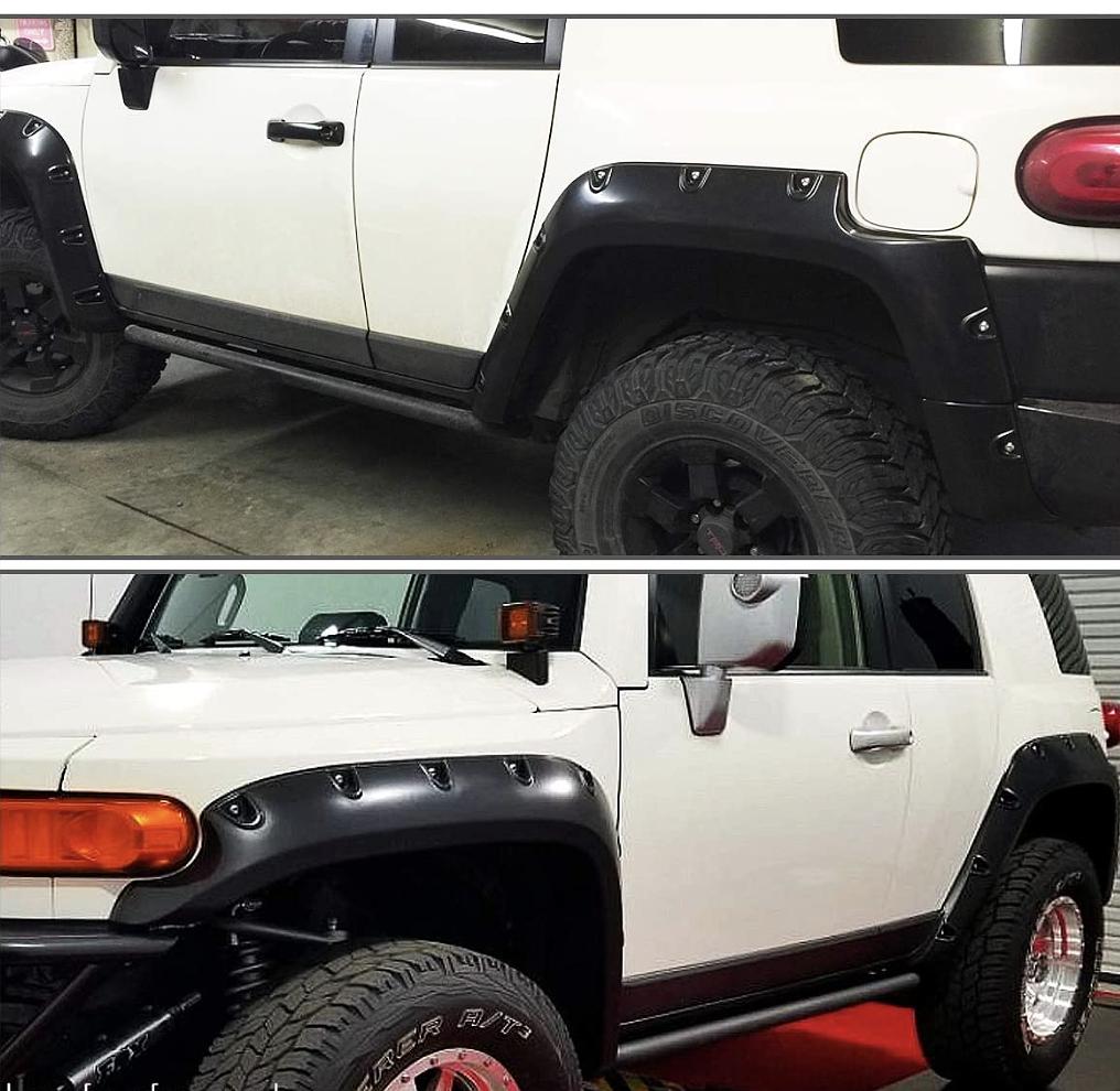 4pcs Pocket-Riveted Design Wheel Fender Flares 2007-2014 FJ Cruiser