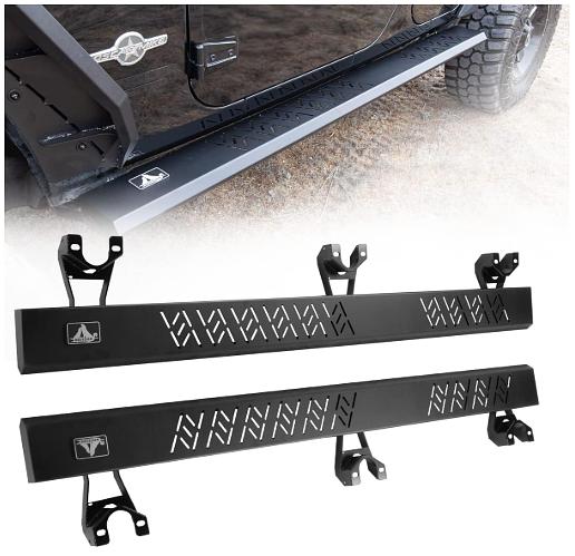 07-17 Jeep Wrangler JK Powder Coated Side Step Running Boards
