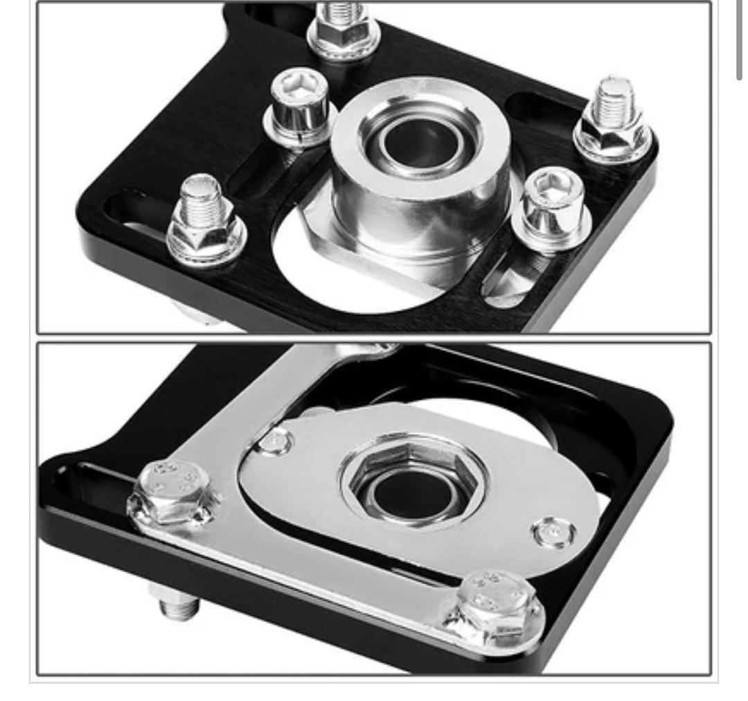 94-04 Ford Mustang +/- 2.5 Degree Adjustable Alignment Camber Caster Plates - Black