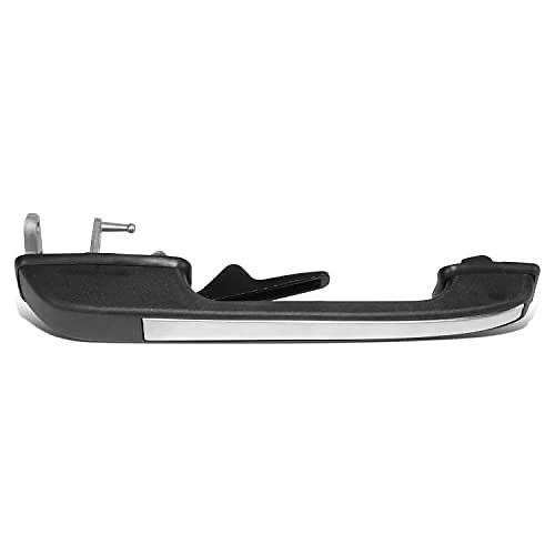 Rear Right Side Outer Door Handle Compatible with 89-91 Audi 100/100 Quattro / 200/200 Quattro, 82-88 5000 Sedan , Black