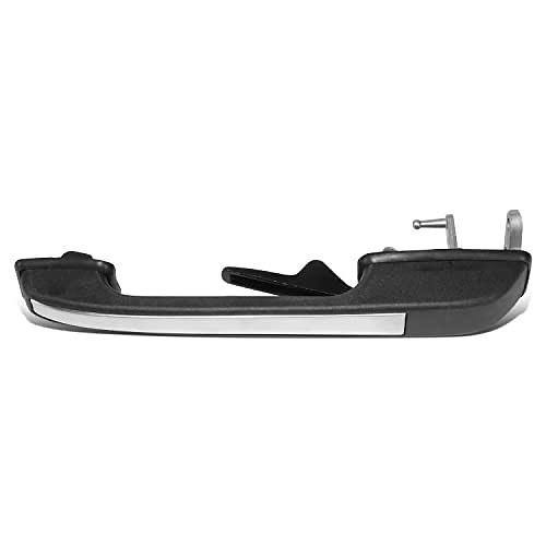 Rear Left Side Outer Door Handle Compatible with 89-91 Audi 100/100 Quattro / 200/200 Quattro, 82-88 5000 Sedan , Black