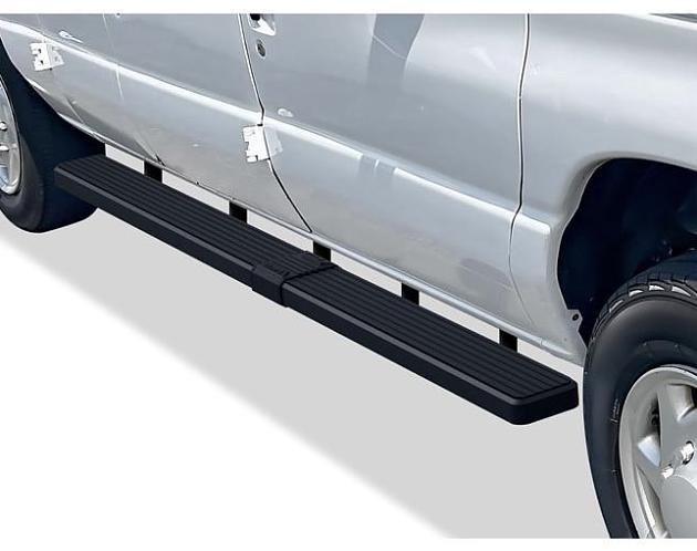 99-14 Ford Econoline Full Size Van 3-Door 6‚Äù Black Nerf Bar Side Step Running Boards