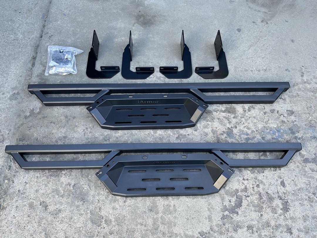 99-16 Ford F-250 / F-350 Super Duty 6‚Äù IArmor Black Stepper Off Road Running Boards