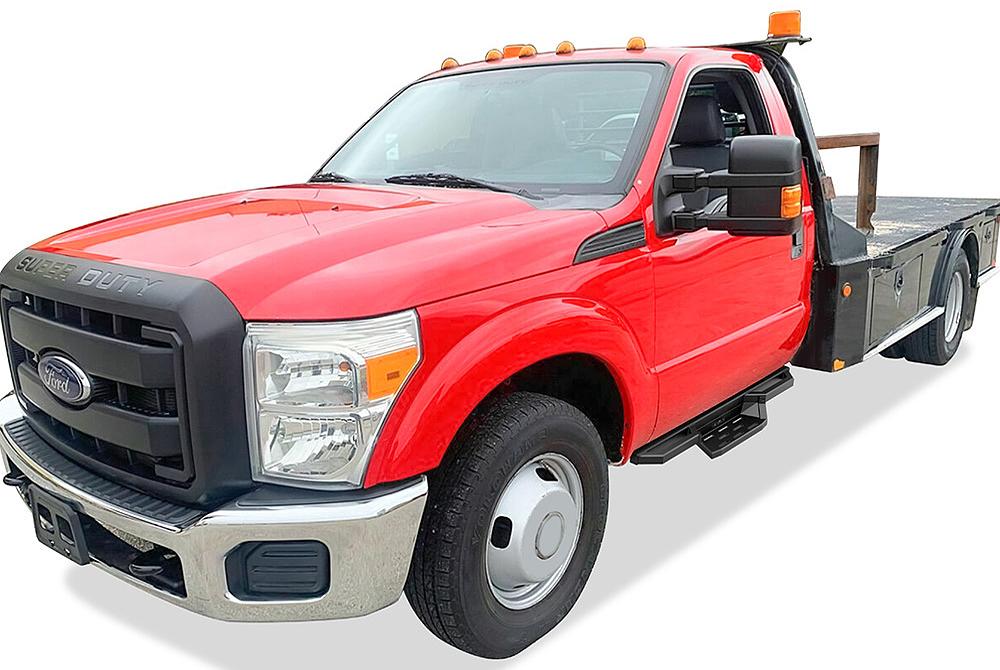 99-16 Ford F-250 / F-350 Super Duty 6‚Äù IArmor Black Stepper Off Road Running Boards